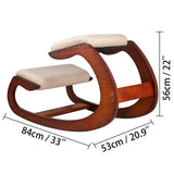 Rocking Wood Knee Computer Chair