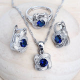 Blue Zirconia Women Jewelry Set