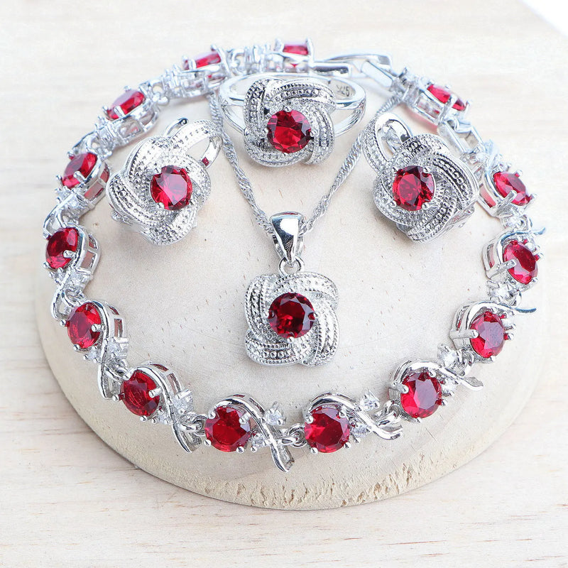 Blue Zirconia Women Jewelry Set