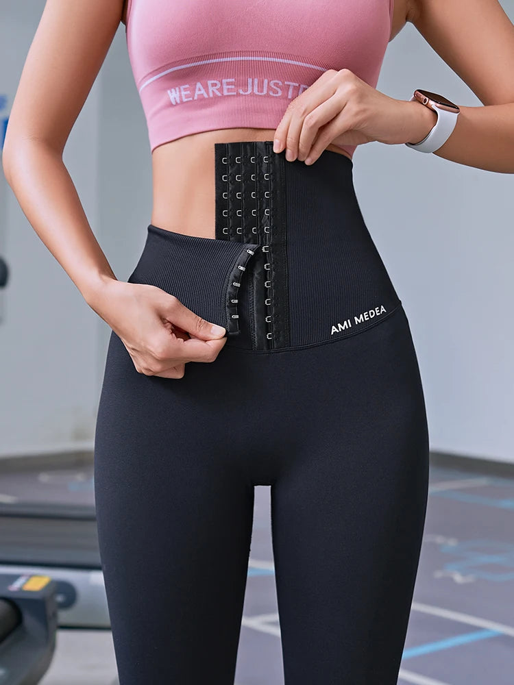 Postpartum High Waist Shapewear Corset Leggings