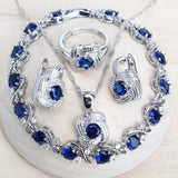 Blue Zirconia Women Jewelry Set