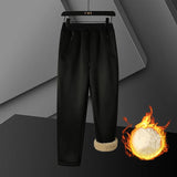 Men's Warm Plush Casual Cargo Pants