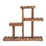 Carbonized Wood Plant Stand