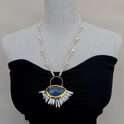 Natural Multi Shape Freshwater pearl Necklace