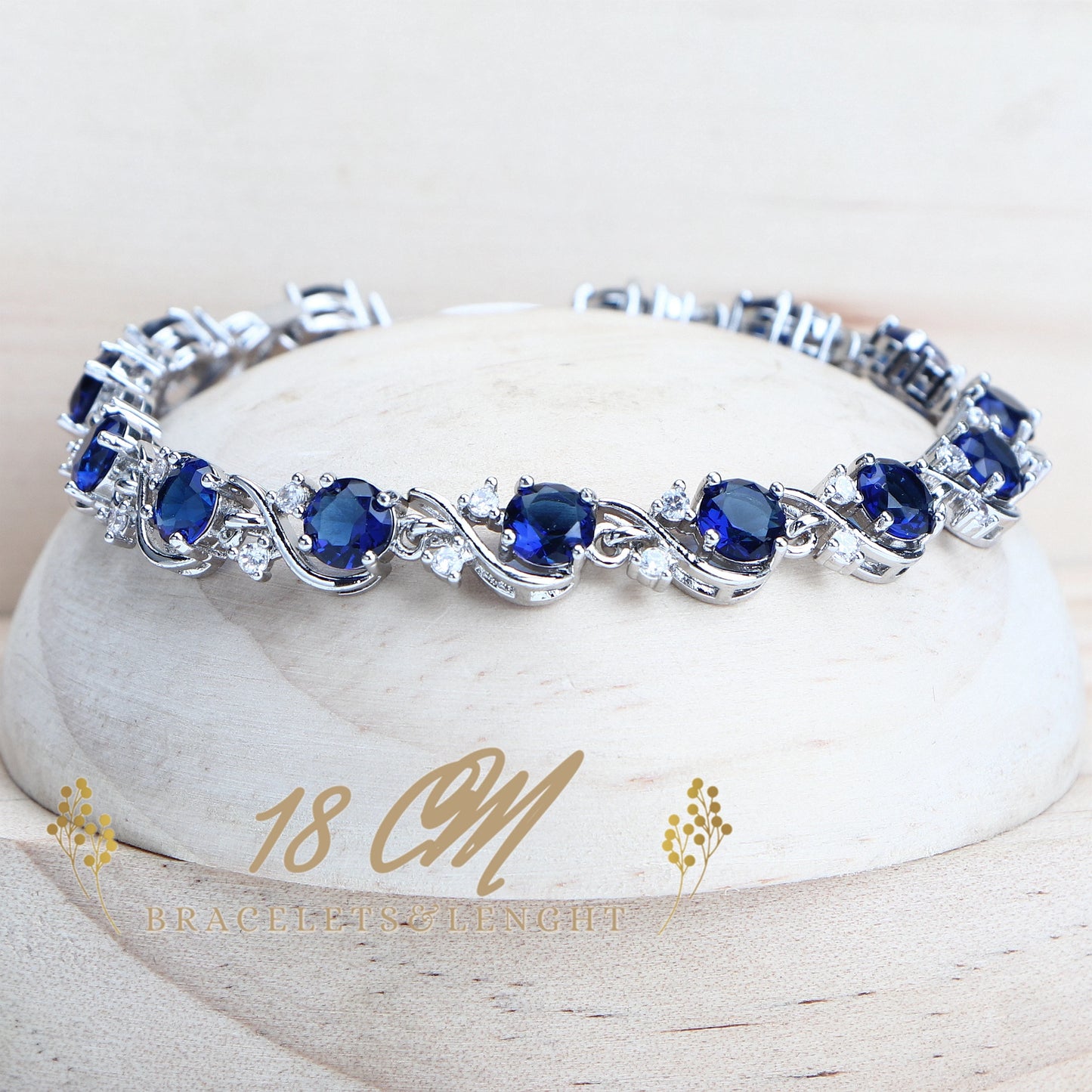 Blue zirconia women jewelry set