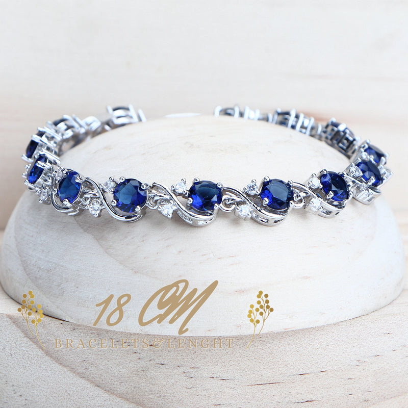 Blue Zirconia Women Jewelry Set