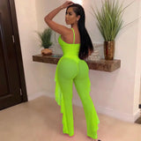 Hollow Out Spaghetti Strap Bodysuit