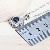 Blue Zirconia Women Jewelry Set