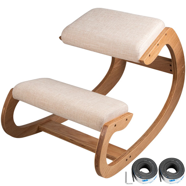 Rocking Wood Knee Computer Chair