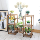 Wooden 8 Tiers Garden Plant Stand