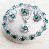 Blue Zirconia Women Jewelry Set