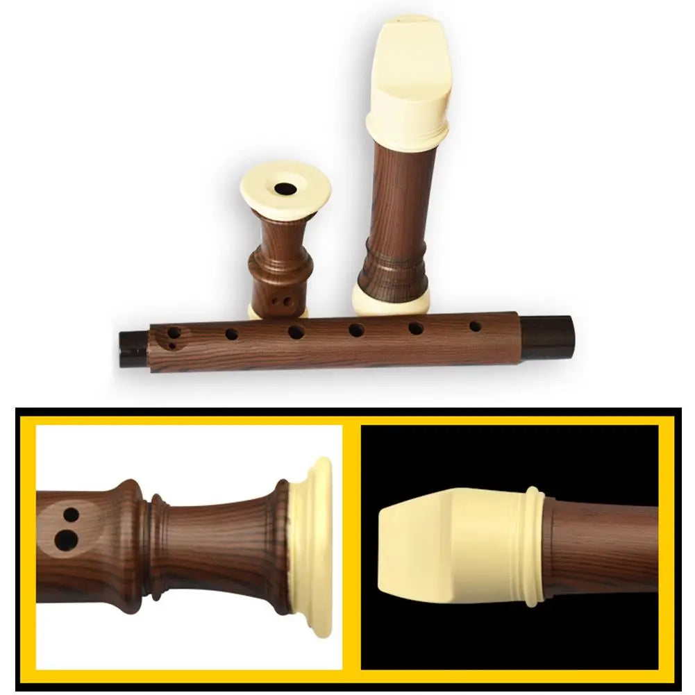 8 holes recorder abs resin plating wood grain flute