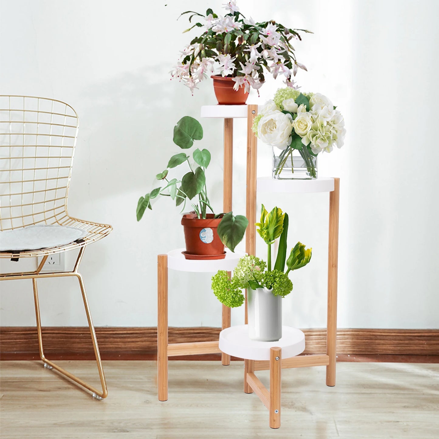 Corner indoor outdoor flower pot