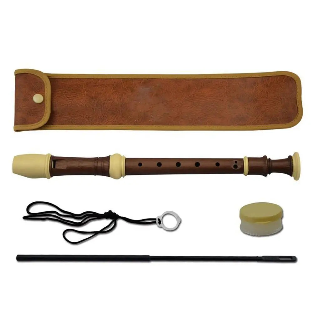 8 holes recorder abs resin plating wood grain flute