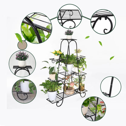 Outdoor multilayer potted planter