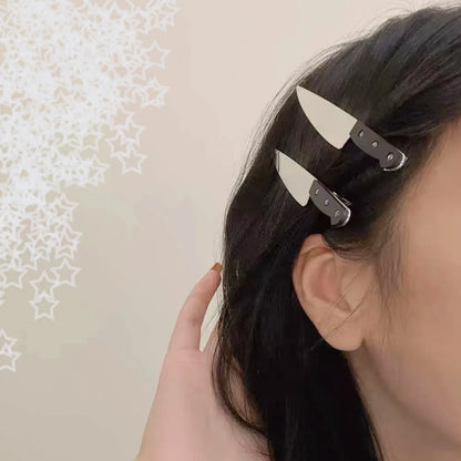 Creative Gothic Emulation Knife Hair Clips