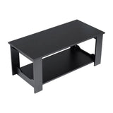 Simple Wooden 2 Tier Coffee Table