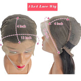 Full Density 13x4 HD Transparent Lace Frontal Wig