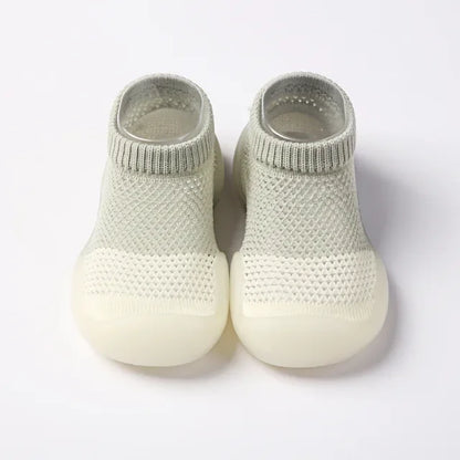 Unisex toddler soft sole knit booties