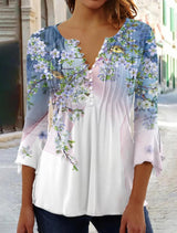 Temperament Long Sleeves Loose Elegant Shirt