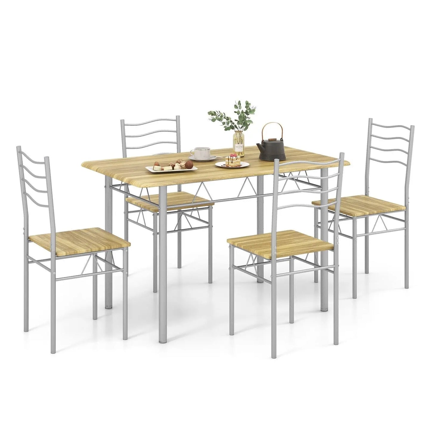 5 pcs counter height dining table set