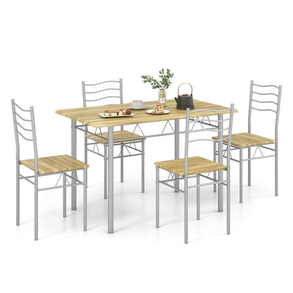 5 pcs counter height dining table set