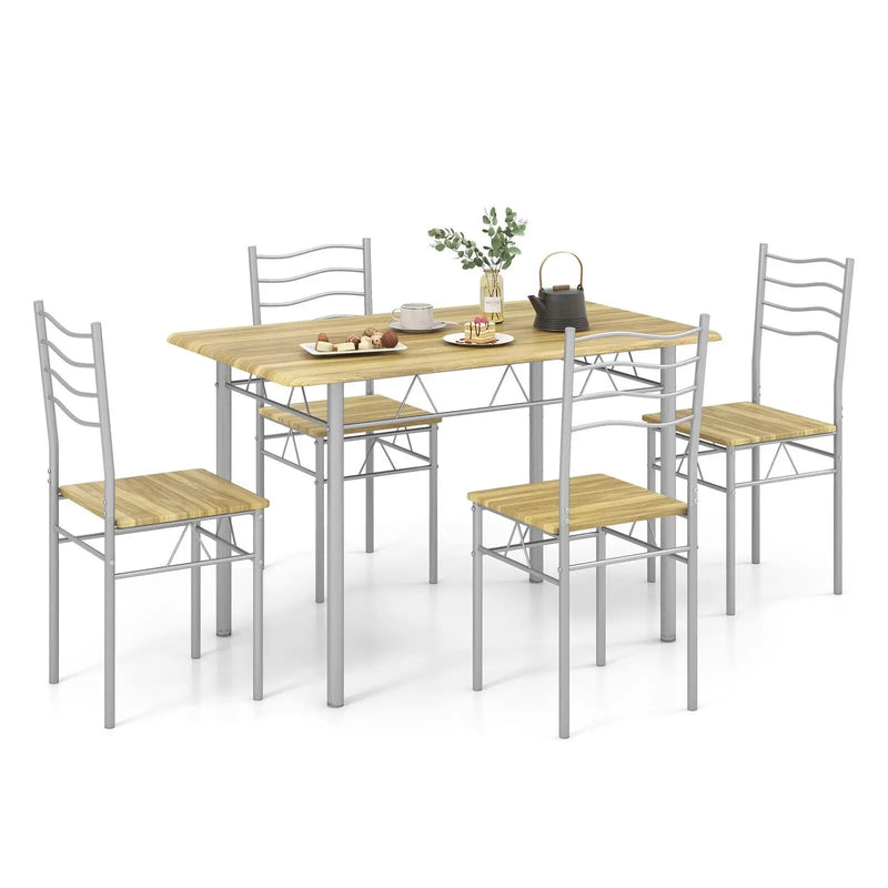 5 PCS Counter Height Dining Table Set