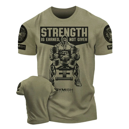 Strength Workout T-Shirt - 3D Printed Gym Tee | East R Us
