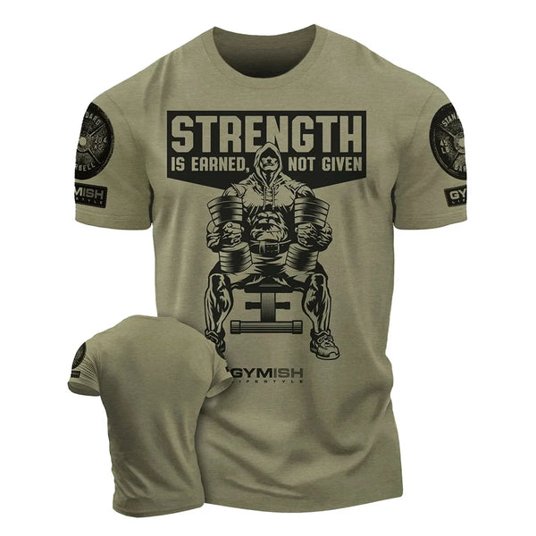 Strength Workout T-Shirt - 3D Printed Gym Tee | East R Us