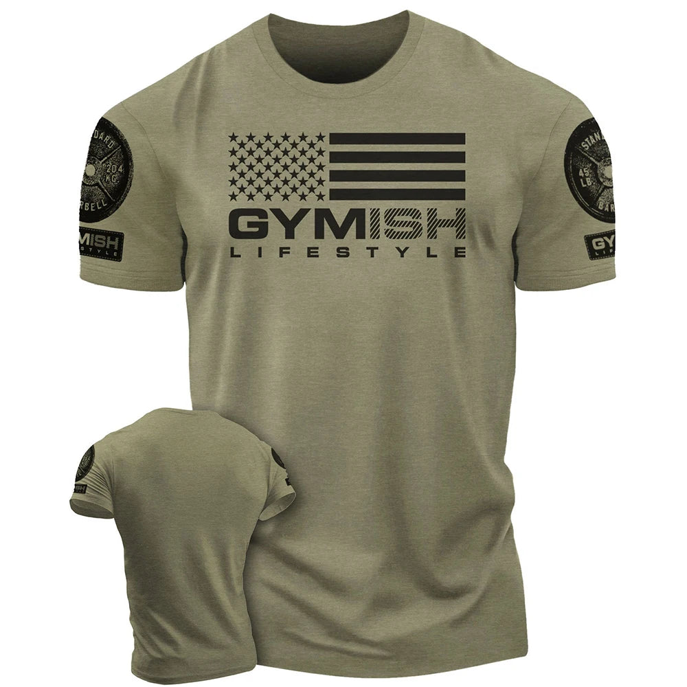 Men's Fitness T-Shirt - Short Sleeve Gym Wear | East R Us