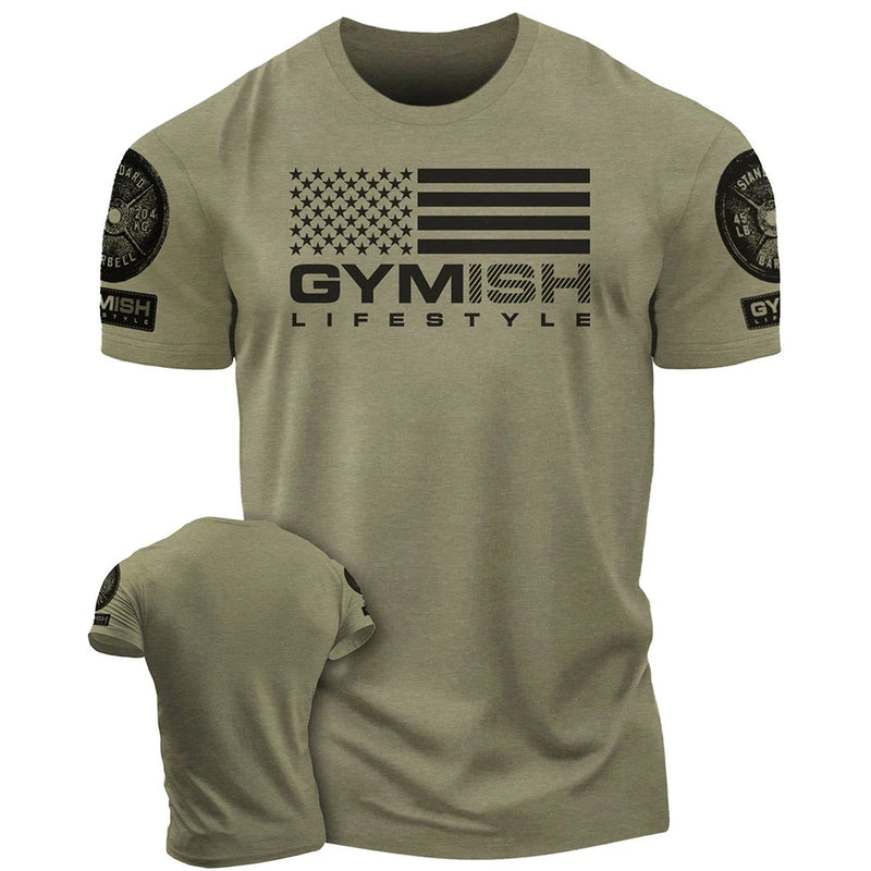 Men's Fitness T-Shirt - Short Sleeve Gym Wear | East R Us