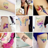 Glitter Temporary Tattoo Set