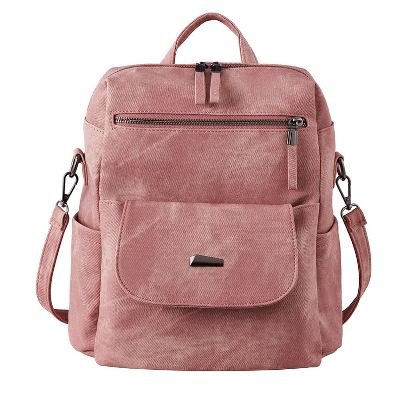 Vintage PU Leather Backpack