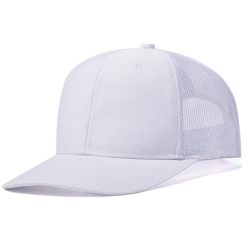 Breathable curved brim style trucker cap