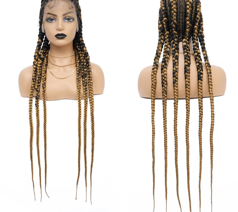 Synthetic Full Lace Braided Wigs