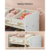 Kid Toy Shelf with 9 Non-Woven Fabric Boxes