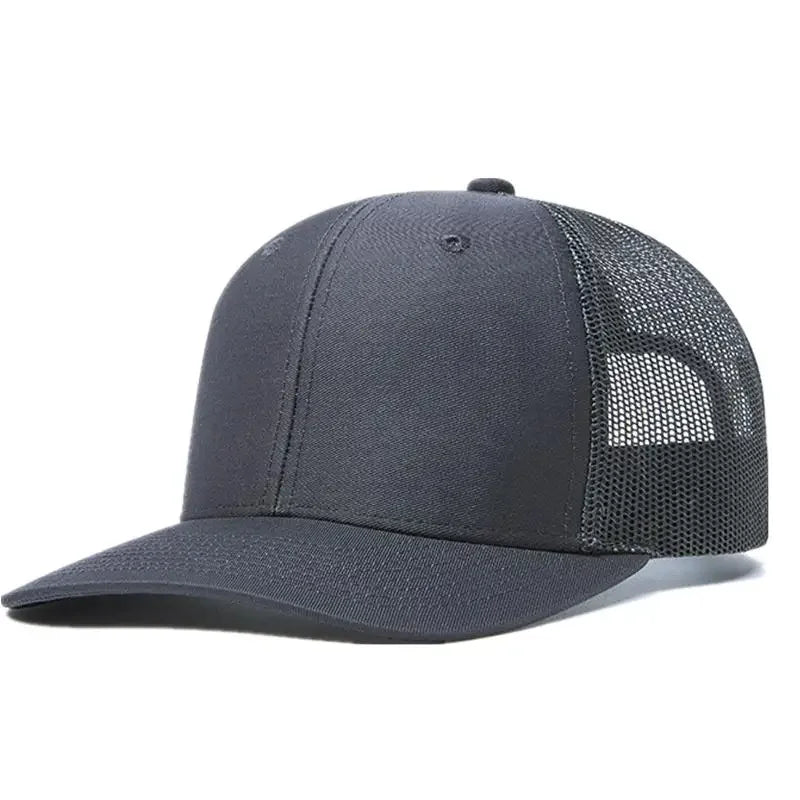 Breathable curved brim style trucker cap