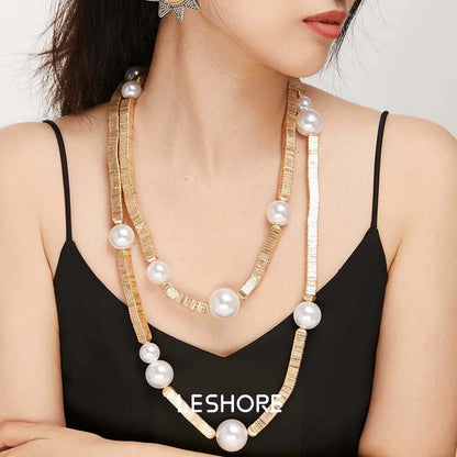 Fashion Pearl Pendant Necklace