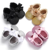 PU Princess Bow Heart Shoes