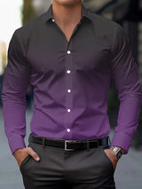 Comfortable Striped Soft Lapel Shirt