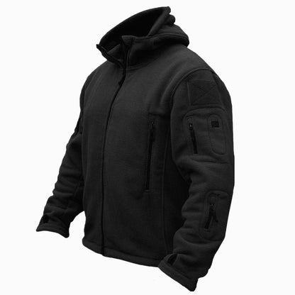 Winter thermal fleece tactical jacket