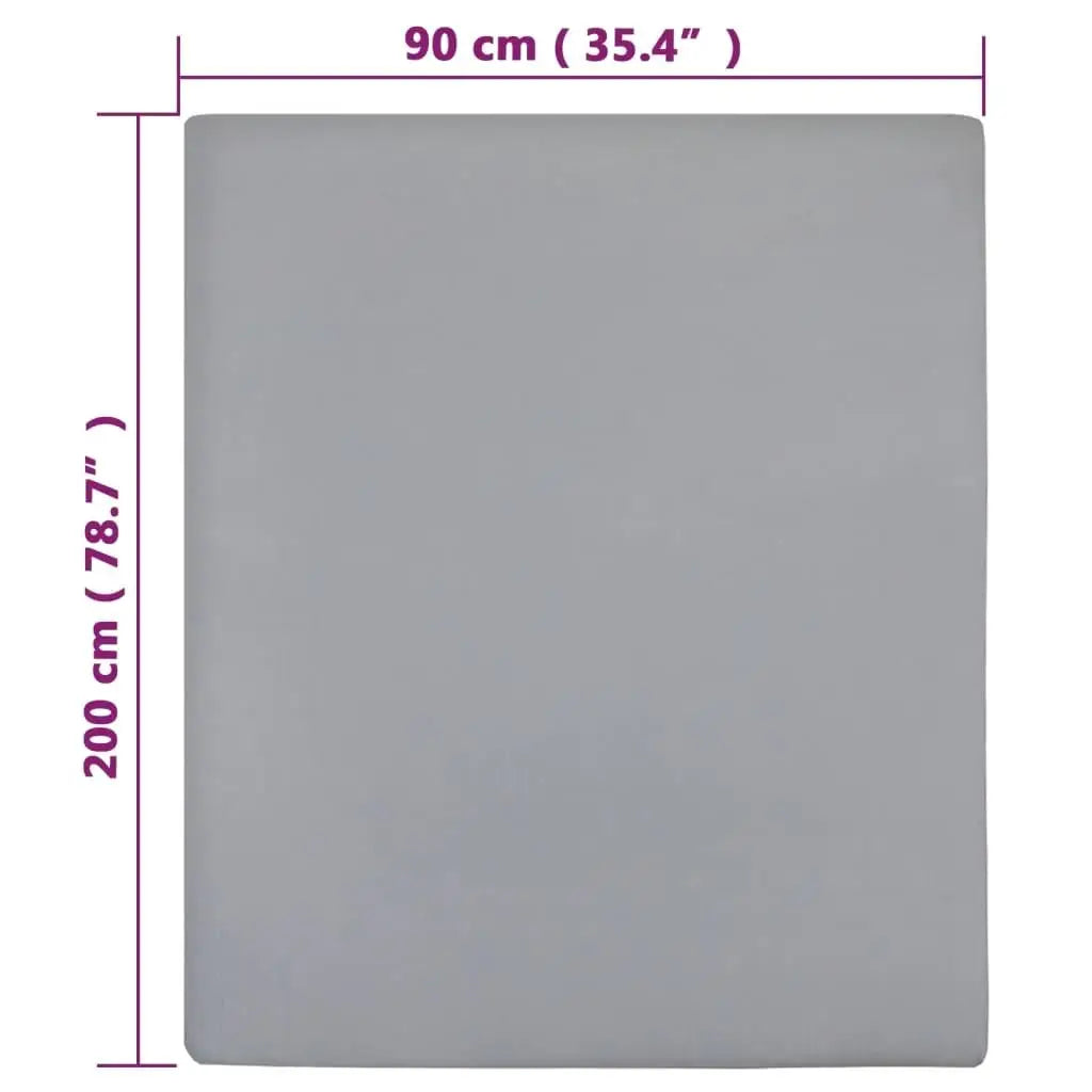 Comfortable cotton jersey fitted sheets set