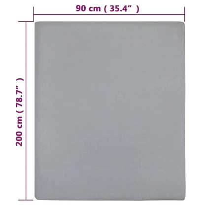 Comfortable cotton jersey fitted sheets set