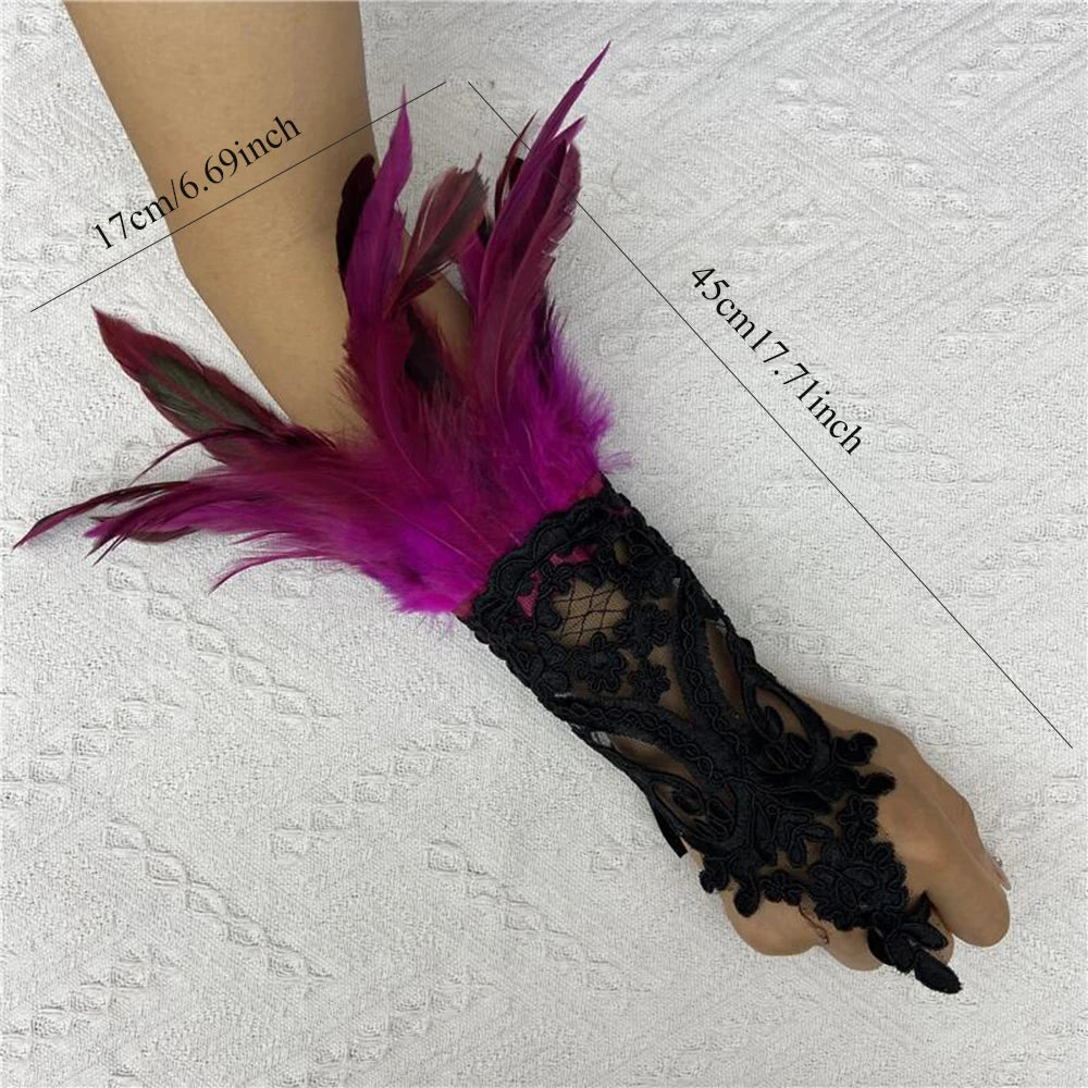 Halloween Party Fingerless Gloves