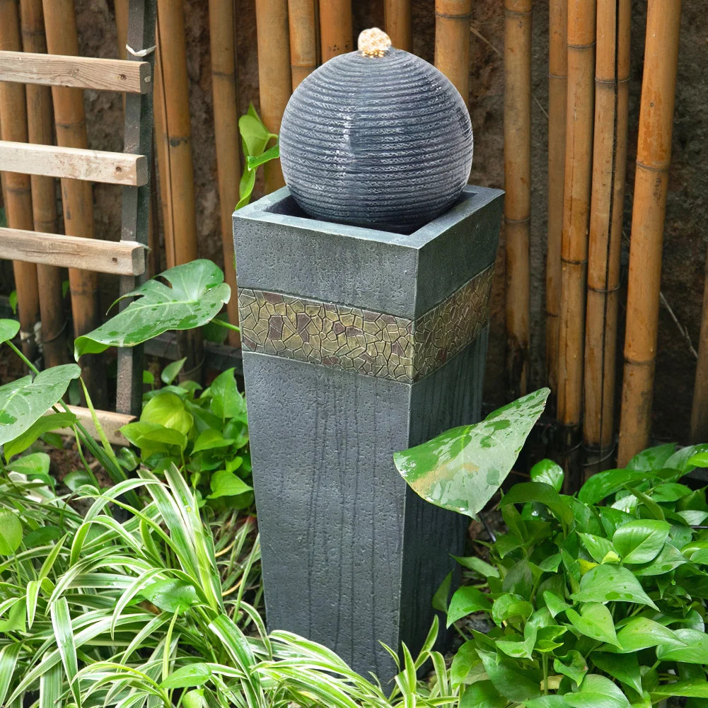 Floor standing water fountains for garden