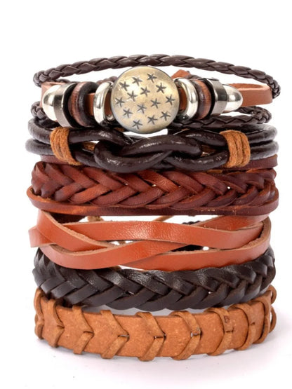 Fashion Multi-layer Beaded Leather Bracelet