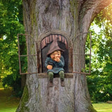 Creative Garden Gnome Statue Elf Out Tree Hug