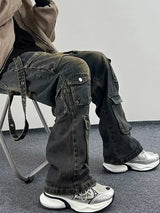 Men's Unique Jeans With Multiple Pockets
