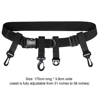 Adjustable multi-purpose safety fishing belt