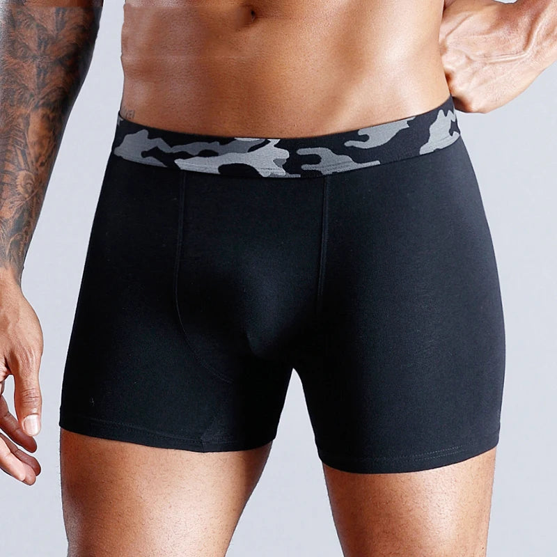 Cotton print boxers for men